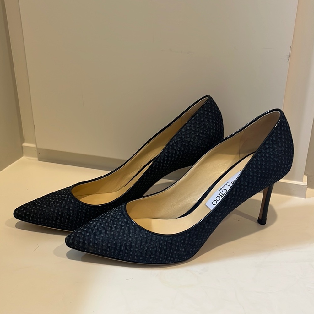 Jimmy Choo Romy Fabric Heels Euro 40